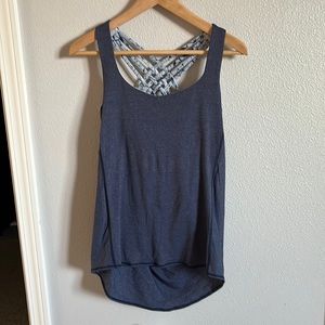 Lululemon 2 in 1 tank with built in racer back bra